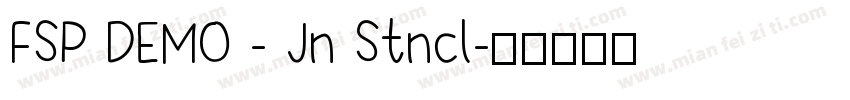 FSP DEMO - Jn Stncl字体转换